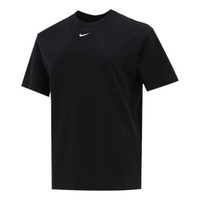 Футболка (WMNS) Nike Sportswear Essential Logo Printing Round Neck Pullover Short Sleeve Black T-Shirt, черный