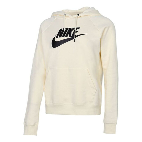 Толстовка (WMNS) Nike Sportswear Essential Fleece Hoodie 'Light Bone', бежевый