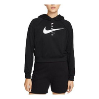 Толстовка (WMNS) Nike Sportswear Full Logo Hoodie 'Black', черный