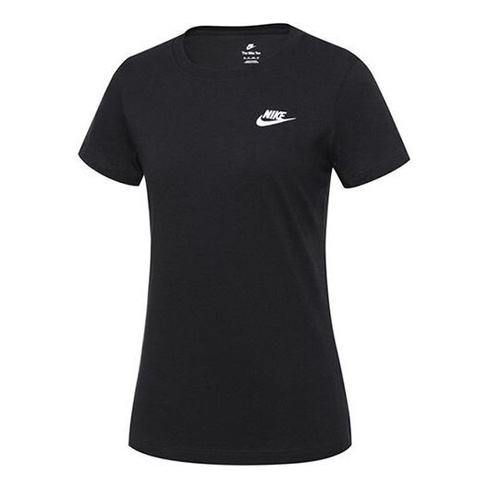 Футболка (WMNS) Nike Sportswear Club T-shirt 'Balck', черный