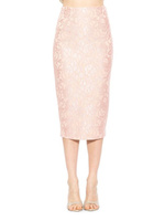 Кружевная юбка-карандаш миди Jacki Alexia Admor, цвет Blush