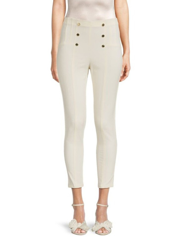 Узкие брюки Sailor с высокой посадкой DKNY, белый