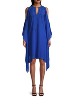 Платье миди с драпировкой Michaela и вышивкой Ungaro, цвет Ultra Marine Blue