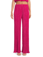 Плиссированные однотонные брюки с высокой талией Renee C., розовый