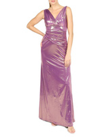 Драпированное платье русалки Rene Ruiz Collection, цвет Iris