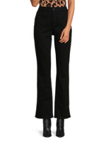 Прямые джинсы Oriana с высокой посадкой L'Agence, цвет Noir