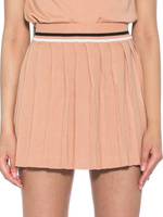 Плиссированная теннисная юбка Serena Alexia Admor, цвет Almond