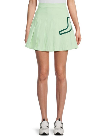 Плиссированная юбка с логотипом Naomi J.Lindeberg, цвет Patina Green
