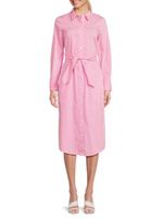 Платье-рубашка в полоску Veronica с поясом Derek Lam 10 Crosby, цвет Pink White