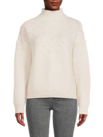 Вязаный свитер с воротником попкорн Calvin Klein, цвет Porcelin