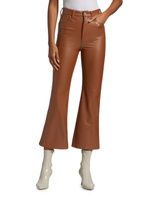 Расклешенные брюки Casey из искусственной кожи Rag & Bone, цвет Putty Brown