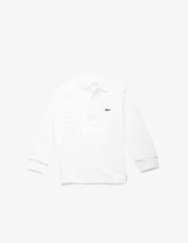 Рубашка-поло с длинными рукавами Lacoste, белый