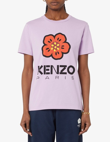 Хлопковая футболка Icon Kenzo, цвет Lilla