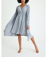 Ночная рубашка для беременных/кормящих и amp; Комплект халатов Accouchée, цвет Gray