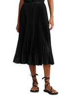 Плиссированная юбка из жоржета Ralph Lauren, цвет Black