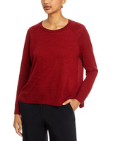 Шерстяной свитер с рукавами реглан Eileen Fisher, цвет Red