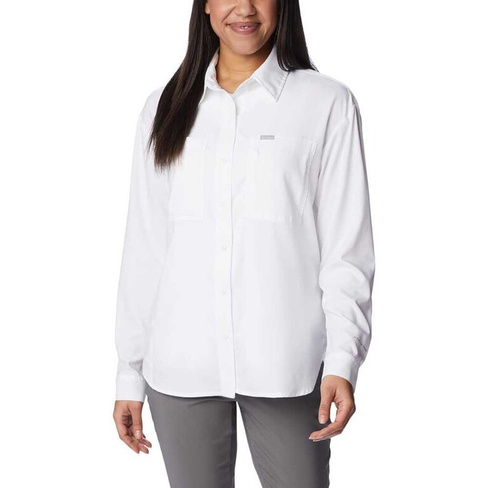 Рубашка с длинным рукавом Columbia Silver Ridge Utility, белый