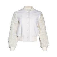 Куртка Givenchy Cropped Varsity 'White', белый