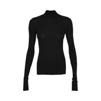 Свитер Givenchy Rolled Neck Long-Sleeve 'Black', черный