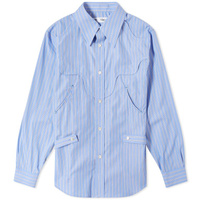 Рубашка Toga Stripe Cotton, светло-синий