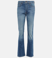 Узкие джинсы с высокой посадкой 7 For All Mankind, синий