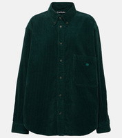 Вельветовая рубашка из хлопка Acne Studios, зеленый