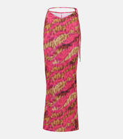 Юбка макси gigi с цветочным принтом Bananhot, розовый