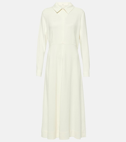 Плиссированное платье-рубашка Co, белый
