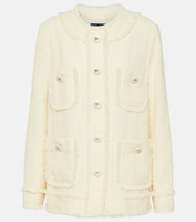 Твидовый пиджак из смесовой шерсти Dolce&Gabbana, бежевый