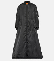 Утепленное пальто из габардина Gucci, черный
