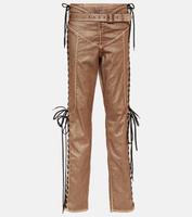 Джинсовые корсетные брюки с низкой посадкой из коллаборации с knwls Jean Paul Gaultier, коричневый