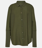 Шерстяная рубашка Loro Piana, зеленый