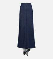 Джинсовая юбка макси с низкой посадкой Magda Butrym, синий