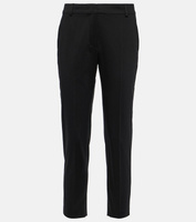Укороченные прямые брюки lince из хлопка Max Mara, черный