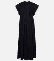 Платье миди из хлопкового поплина Mm6 Maison Margiela, черный