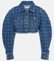 Укороченная джинсовая куртка Nina Ricci, синий