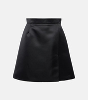 Атласная мини-юбка duchess Nina Ricci, черный