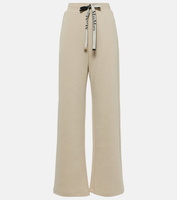 Спортивные брюки badia с высокой посадкой из смесового хлопка 'S Max Mara, белый