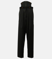 Корсетные шерстяные зауженные брюки Vivienne Westwood, черный