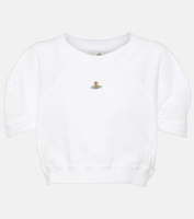Укороченная футболка orb из хлопкового джерси Vivienne Westwood, белый