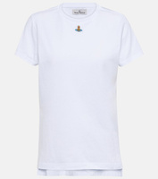 Хлопковая футболка orb peru Vivienne Westwood, белый