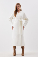 Компактное пальто эластичной округлой формы Karen Millen, белый
