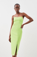 Компактное платье-карандаш миди с эластичными бретелями на заказ Karen Millen, зеленый