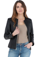 Модная кожаная куртка 'Алиона' Ashwood Leather, черный