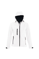 Куртка Soft Shell с капюшоном Replay (дышащая, ветрозащитная и водостойкая) SOL'S, белый