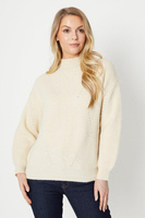 Объемный свитер с ребристой отделкой Transfer Wallis, белый