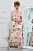 Сетчатое платье макси Rachele с цветочным принтом Jolie Moi, розовый