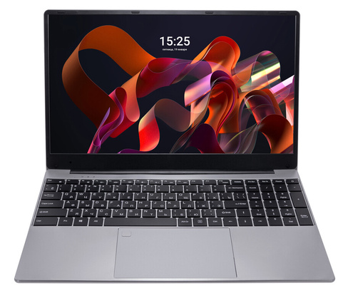 Ноутбук 15.6" Notebook Intel N5095 2.0 GHz, RAM 16GB, SSD 512GB, WiFi, Bluetooth, Silver, Black Keyboard Ru