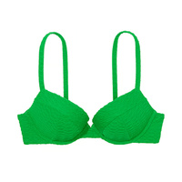 Топ бикини Victoria's Secret Swim Mix & Match Sexy Tee Push-Up Fishnet, зеленый