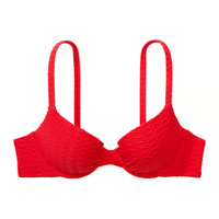 Топ бикини Victoria's Secret Swim Mix & Match Icon Push-Up Fishnet, красный